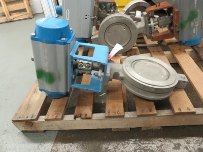 Jamesbury 8"-300 Wafer Sphere Valve with Actuator , Unused Spare Room
