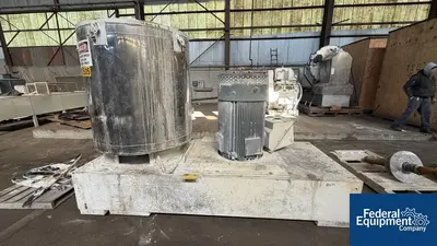 USED MTI 1500 Liter MTI Mischtechnik High Intensity Mixer, 450 HP, Model M1500S