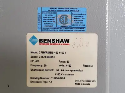 USED BENSHAW CFMVRSM18-450-4160-1