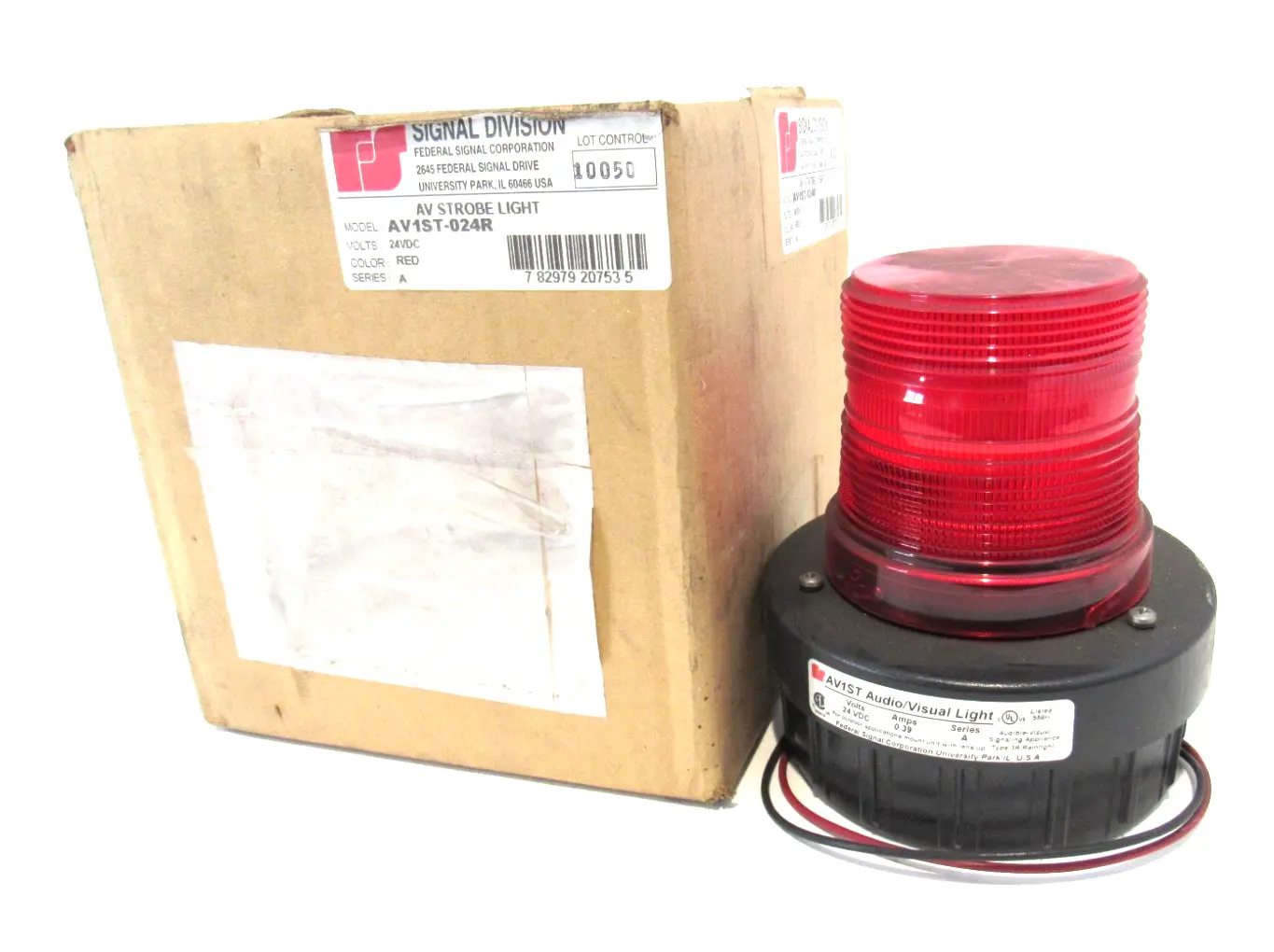 NEW FEDERAL SIGNAL AV1ST-024R STROBE LIGHT AV1ST024R