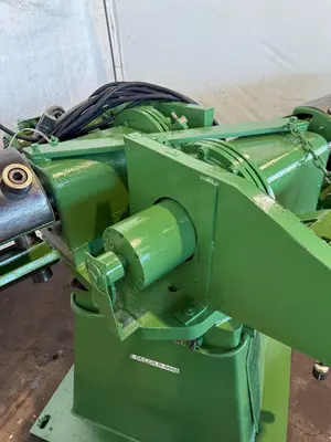 10,000 LBS X 48” X 72" OD ASC MODEL #10D48D22/5H200 DOUBLE END COIL REEL UNCOILER: STOCK #23383