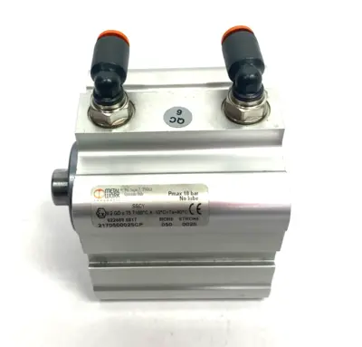 Used Metal Work Pneumatic Compact Pneumatic Cylinder, 050 Bore, 0025 Stroke, SSCY Pneumatic Cylinders Michigan US | Maverick Industrial Sales #1393468