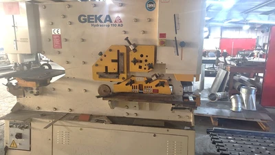 Used 2012 GEKA HYDRACROP 110 AD IRON WORKER Angle Punches North Carolina US | Legacy CNC Machinery, LLC #443267