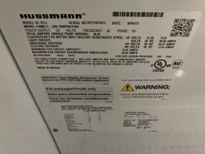 142-1161 Hussmann RFL4 Hybrid 4 Door Freezer-2021