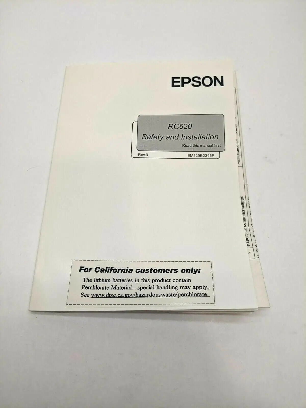 USED EPSON RC620