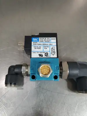 MAC 35A-AAA-DDAJ-1KJ Solenoid Valve, 24VDC, 5.4 Watts. 6E-9