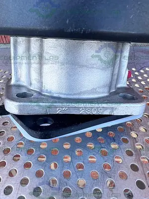 USED ITT PURE-FLO A216 DIAPHRAGM STAINLESS STEEL VALVE 2" W/ ASCO VALVE POSITIONER