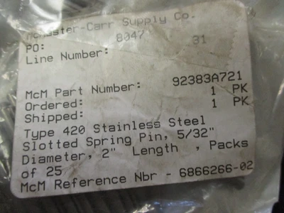 NEW McMaster-Carr Supply 92383A721