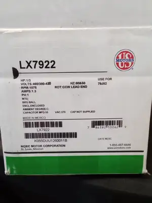 Used Nidec Nidec LX7922 A.C. Motors US | Infinity wholesale & Supply LLC #1305785