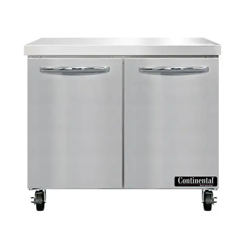 Continental SWF36N 36" W Worktop Freezer W/ (2) Sections & (2) Doors, 115v