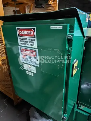 USED JV MANUFACTURING CXR-03 STATIONARY WITH BONDTECH DUMPER