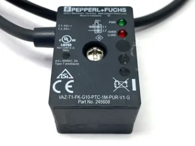 USED PEPPERL+FUCHS VAZ-T1-FK-G10-PTC-1M-PUR-V1-G, 245608
