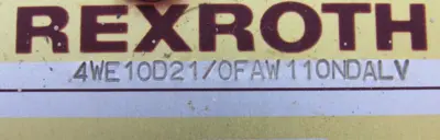 NEW REXROTH 4WE10D21/0FAW110NDALV DIRECTIONAL CONTROL VALVE