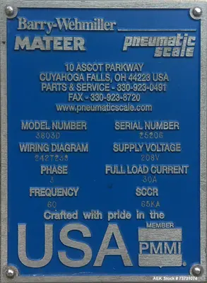 Used MATEER 3803D Auger Filler Illinois US | Aaron Equipment #1515494