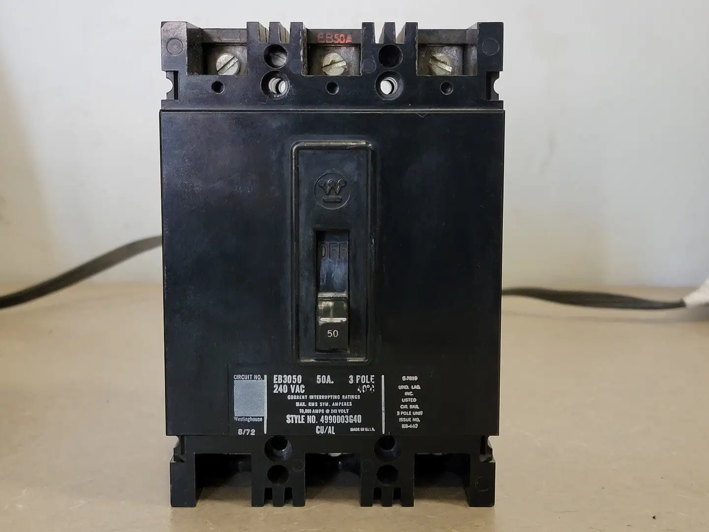 USED WESTINGHOUSE EB3050