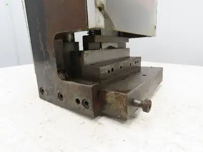 12 Ton Hydraulic Die Punch Press Bench Top 3000PSI 6" Open Die