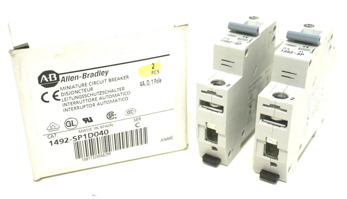2 ALLEN BRADLEY 1492-SP1D040 CIRCUIT BREAKER 1492SP1D040