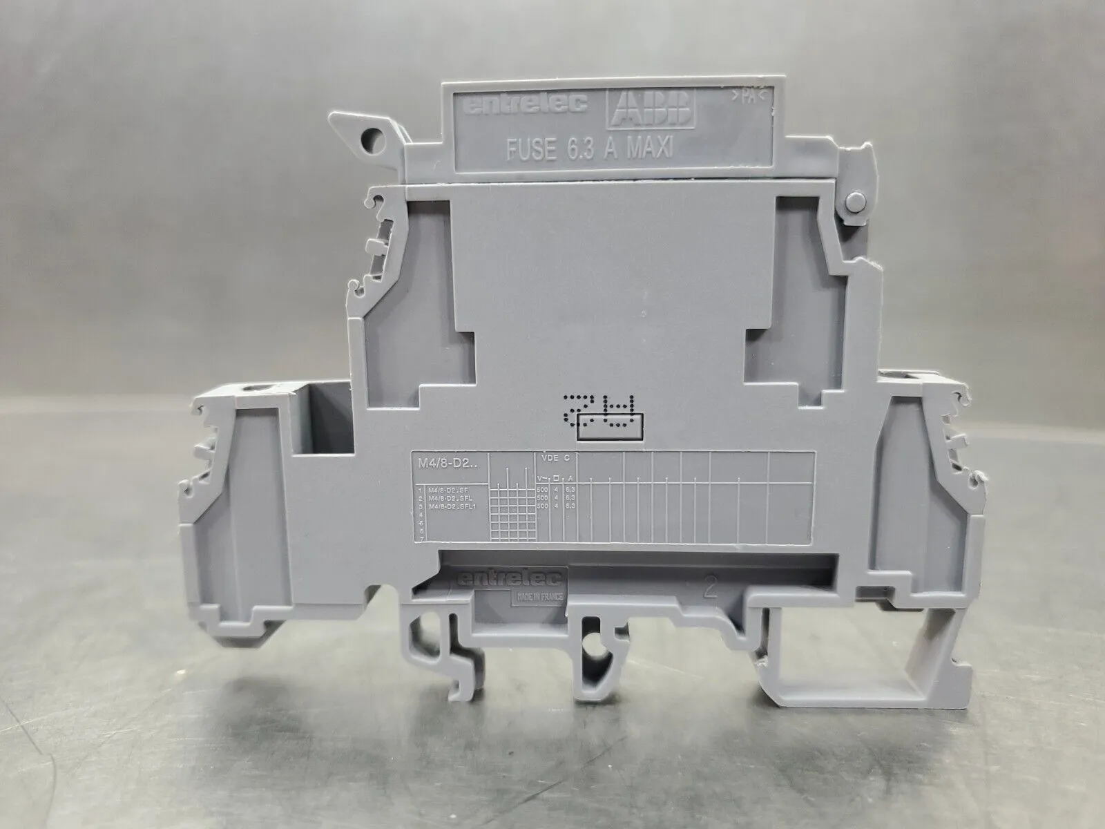 ABB Entrelec M4/8-D2 Fuse Terminal Block 6.3A 500V. 3E-20