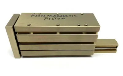 USED DESTACO ROBOHAND MINIATURE DUAL-V ROLLER BEARING SLIDE