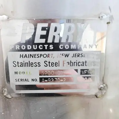 USED PERRY PRODUCTS COMPANY 5200GAL VFWX