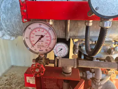 Containerized Foam Fire Suppression System w/ Deluge Valve, Potter Controls & Piping Manifold