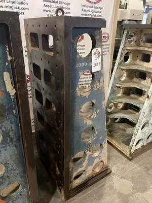 Pair of Large Machinist’s Workholding Angle Blocks Fixture Set 24″x28″x60″
