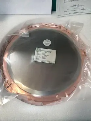 Zr Target 99.500% purity, dia 13.505''x.250''