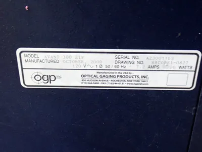 Used 2000 OPTICAL GAGING PRODUCTS AVANT 300 ZIP Vision Measuring Machines Ohio US | HGR 24 #797146