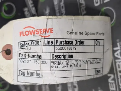 Flowserve 002127.150.000 MK1 2.00 Bonnet Spud New
