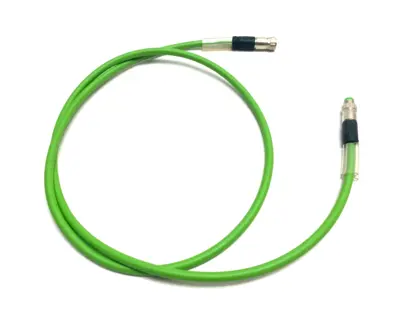 USED BECKHOFF DOUBLE ENDED ETHERCAT POWER CABLE M8 4-PIN M TO F 1M