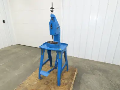 Famco 12 Punch Press 3 Ton Mechanical Kick Foot Pedal Cast Iron Size 12 Parol