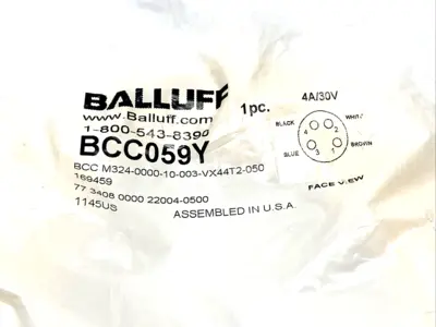 New | in-Stock Balluff BCC M324-0000-10-003-VX44T2-050 Cable & Wire Michigan US | Maverick Industrial Sales #1391057