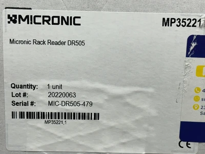 New | in-Stock Micronic MP35221 Barcode Scanners Missouri US | BioLabTek #1278051