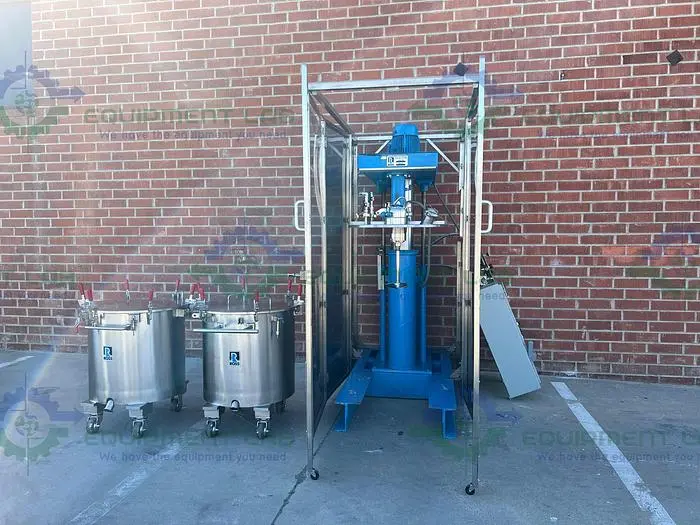 Used ROSS M 40 STAINLESS STEEL SINGLE SHAFT MIXER W/ TWO 40 GALLON TANKS Agitators, Blenders, Mixers California US | Equipment Lab #488431