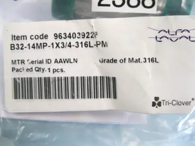 NEW Alfa-Laval B31-14MP-1x3/4-316L-PM