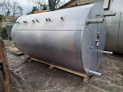Tank, 2,000 Gallon, 304 Stainless Steel, Jacketed, Full Vacuum #S744961