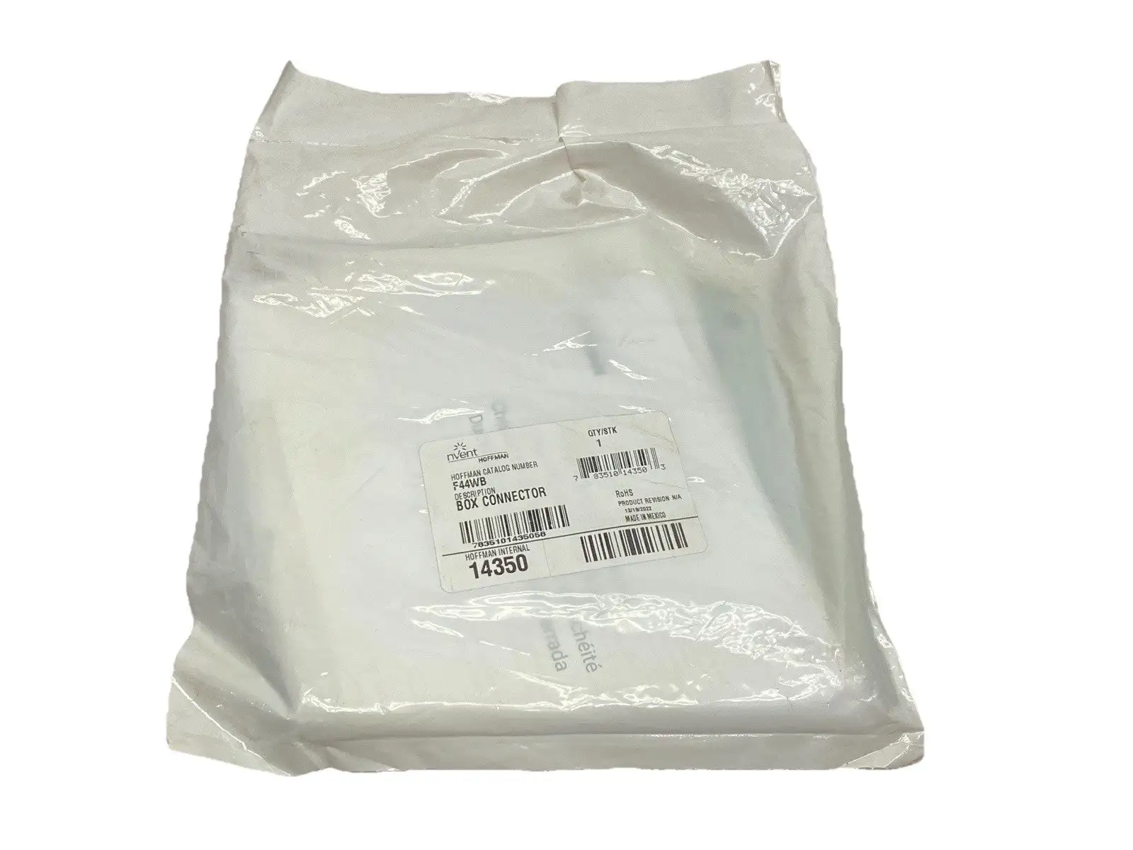 New | in-Stock Hoffman nVent Box Connector Feed-Through 4.00 x 4.00" Gray 14350 Electrical Boxes Michigan US | Maverick Industrial Sales #1402340