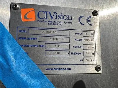 USED CI VISION / METTLER TOLEDO LOMAX P-2