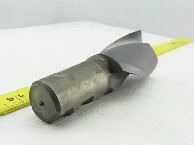 Quinco 2" OD 2 Flute Carbide 90° End Mill 1-1/4" Weldon Shank