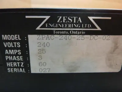 USED ZESTA ZPAC-240-25-DC-02