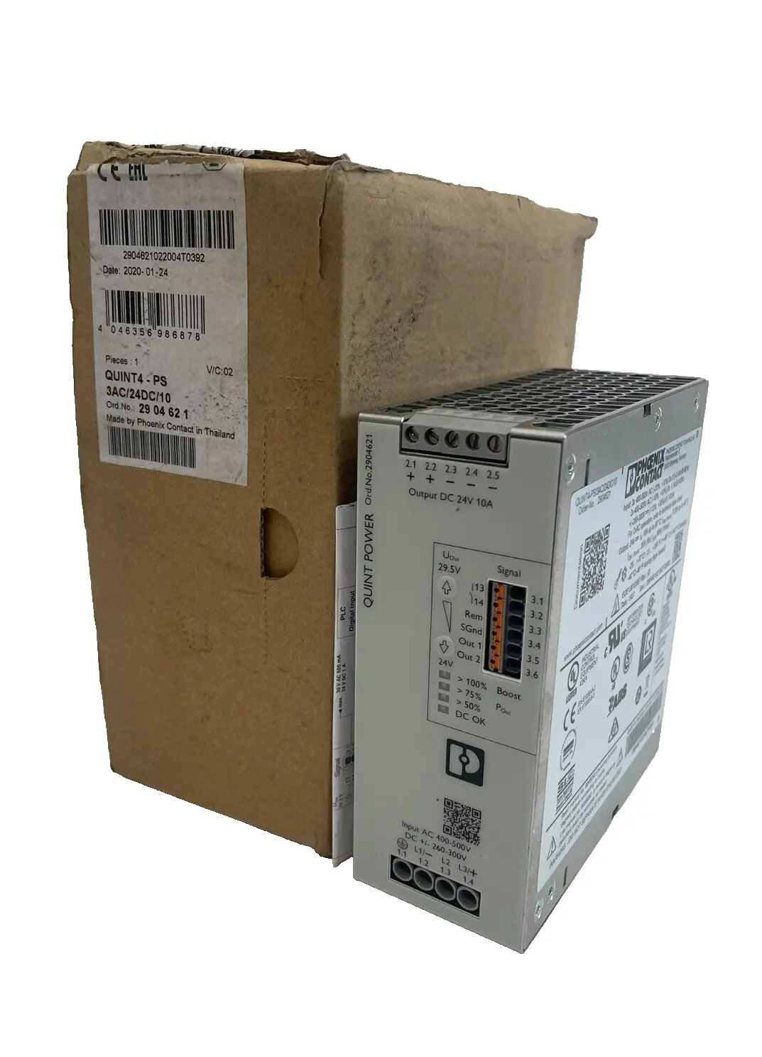 NEW PHOENIX CONTACT QUINT4-PS3AC/24DC/10 POWER SUPPLY MODULE 2904621