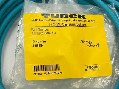 New | in-Stock Turck RSC RSCD 4410-15M Connector Accessories Michigan US | Maverick Industrial Sales #1401002