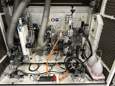 Stefani Evolution SSB Double-Sided Edgebander w/ Mahros Automatic Vacuum Loading & Unloading