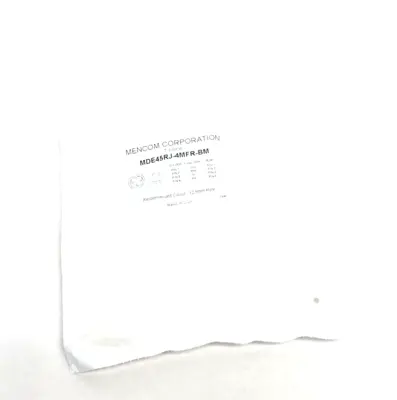 New | in-Stock Mencom Ethernet, Receptacle, M12 4 Pole D-Coded Male to RJ45 Electrical Fittings Michigan US | Maverick Industrial Sales #1395152