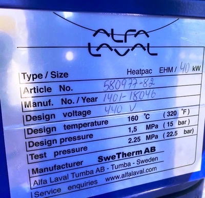 (10) NEW: Alfa-Laval P-615 lube oil purifiers, 316SS.