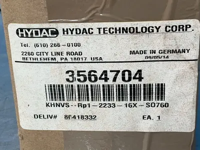 New | in-Stock 2014 HYDAC TECHNOLOGY CORPORATION 3654704 Pump & Valve Parts Ohio US | HGR 24 #1312292