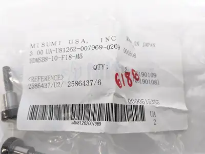 New | in-Stock Misumi Shoulder Bolt PACK OF 2 Bolts Michigan US | Maverick Industrial Sales #1390621