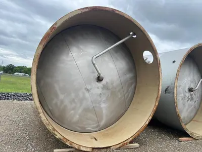 Tank, 15,000 Gallon, Vertical, 304L Stainless Steel, ASME, #5991729