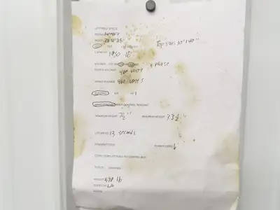 Autoquip 26W25 Hydraulic Scissor Lift Table 2000lb 26" Travel 30x40" Top 3Ph