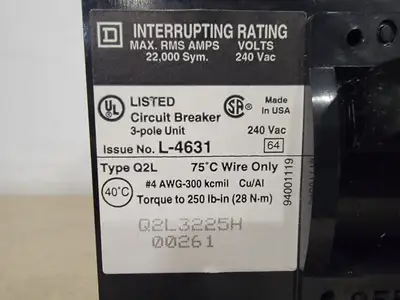 USED SQUARE D Q2L3225H